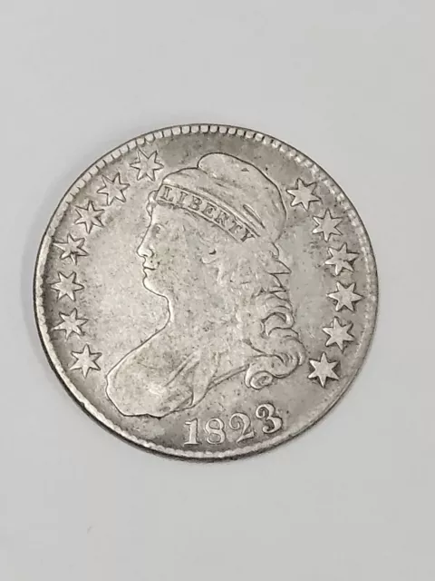 1823 Capped Bust Half Dollar Fine Condition