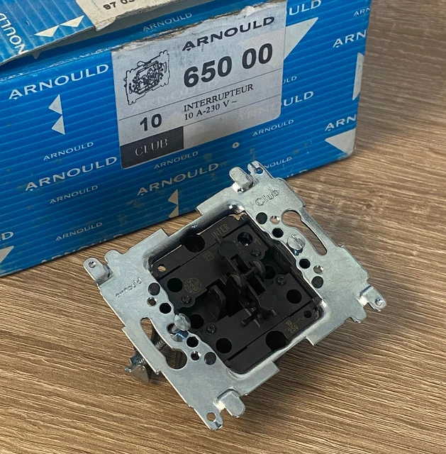 Interrupteur Variateur Push Arnould CLUB 65193 - Mécanisme Seul, Neuf (attention Aux LEDs)