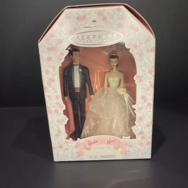 Hallmark - Keepsake Holiday Ornament - Barbie & Ken Doll- Wedding Day 1997- NIB