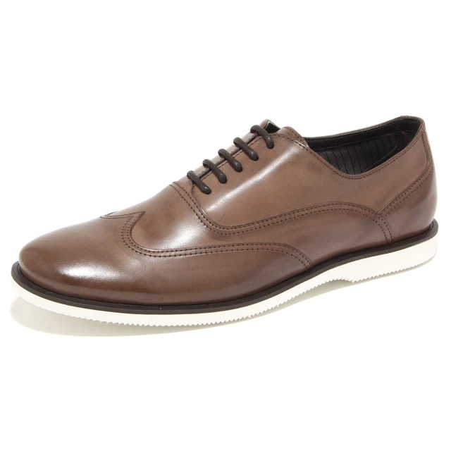 0311N scarpa classica HOGAN FRANCESINA scarpe uomo shoes men tabacco