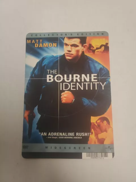 The Bourne Identity BLOCKBUSTER SHELF DISPLAY DVD BACKER CARD ONLY 5.5"X8"