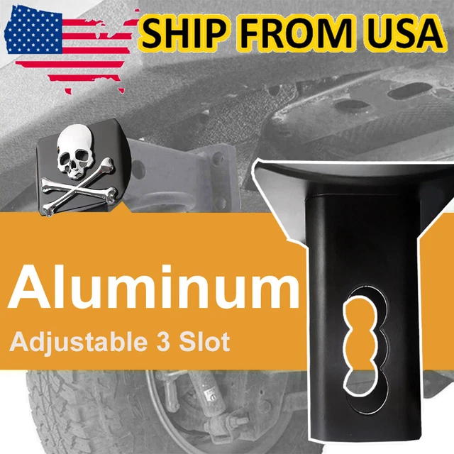 2 inch Class 3-Trailer Tow Hitch Receiver Cover Insert Plug Truck SUV SKULL BONE
