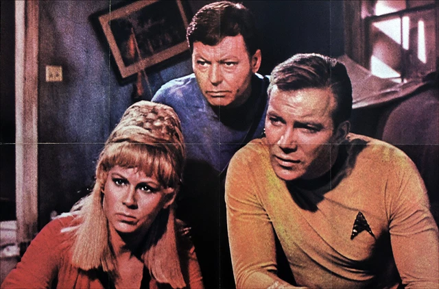 Star Trek Poster . Captain Kirk Bones Mccoy Janice Rand