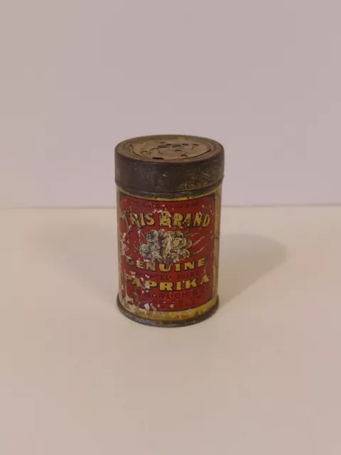 Iris Brand Vintage Genuine Paprika Spice Tin