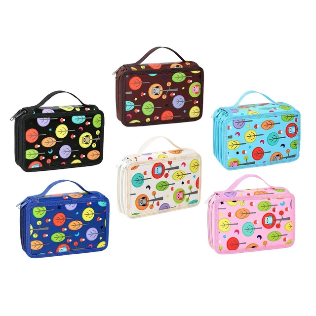 72 slot 2 strati portamatite portatile organizer grande capacità doppia