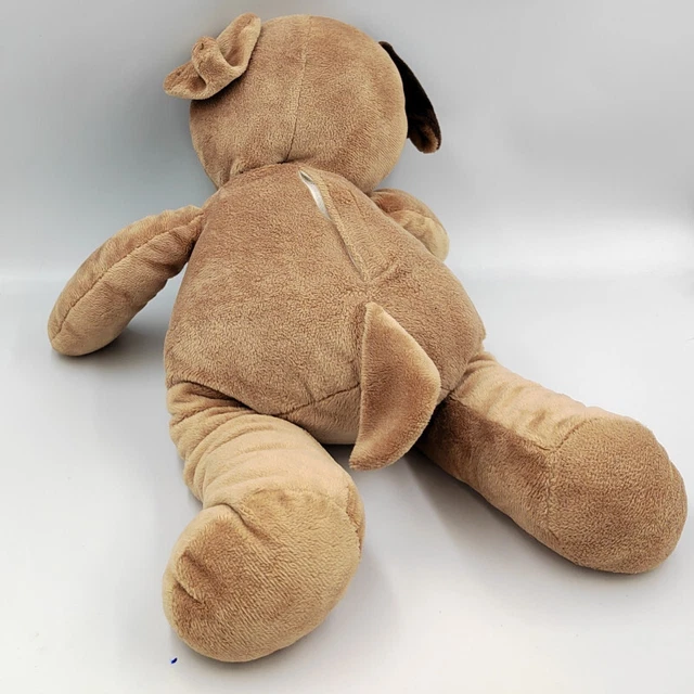 Grand Doudou peluche chien beige marron BAMBIA - 32887