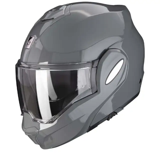 Scorpion Exo-Tech Evo Solid Cement Grey Modular Helmet