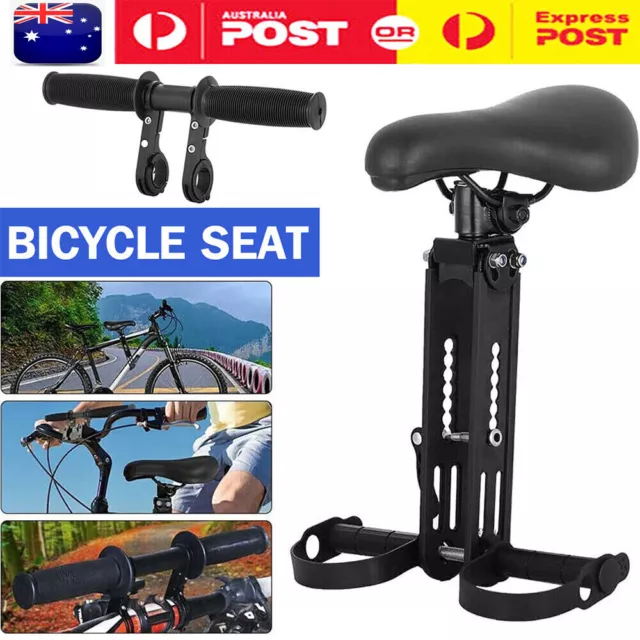 Bike Front Mounted Child Seat Kids Top Tube Bicycle Detachable Child Armrest