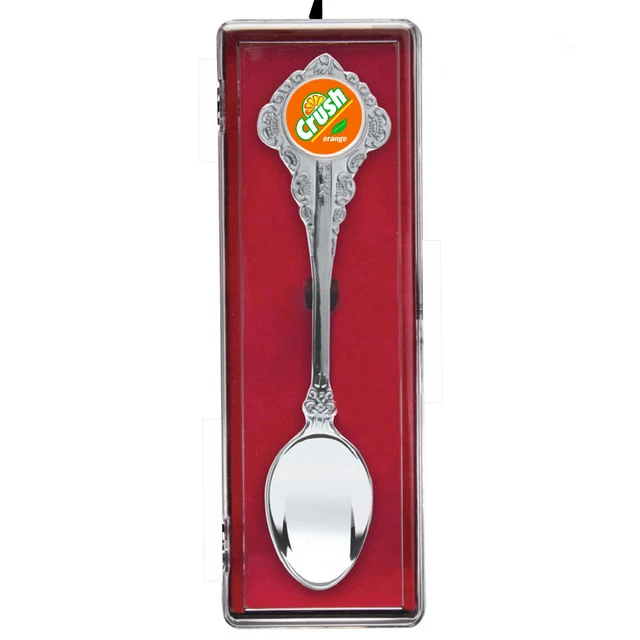 Orange Crush Spoon Collectors Souvenir with hanging display case