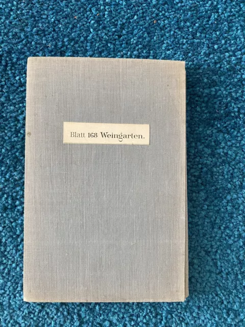 sehr alte tolle Landkarte Weingarten und Umgebung, 1:25.000, 1914, Kupferstich ?