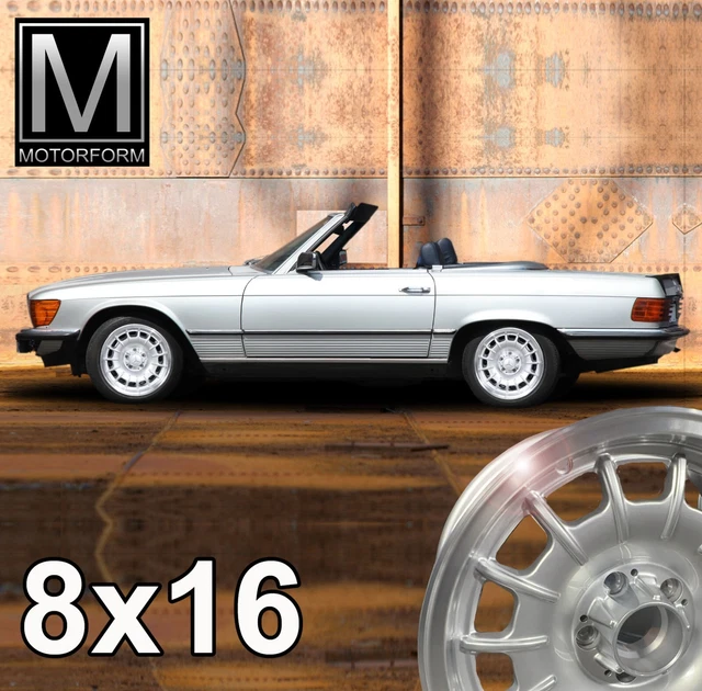 4 BAROCKFELGEN 8X16 ET11 Barock Felgen Mercedes SL R107 Alufelgen Alus ...