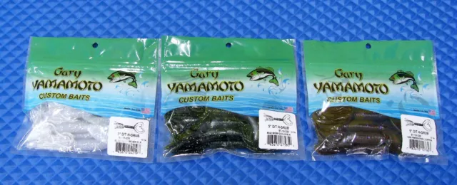 GARY YAMAMOTO HULA Grub 5 Double Tail Soft Bait 10pk 97-10 EACH