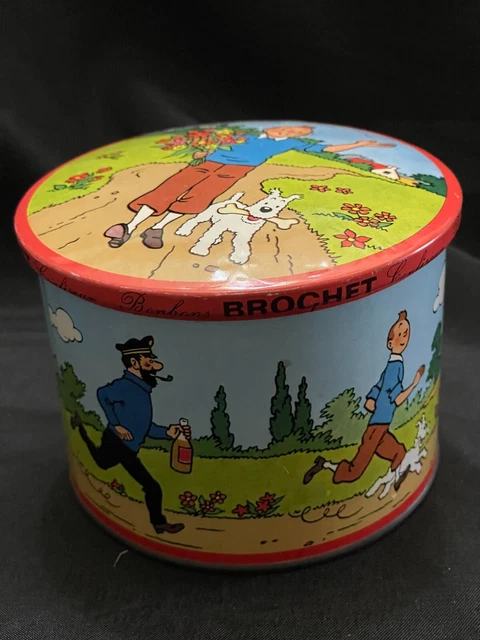 Boîte à Bonbons Métal Tintin - Les Portraits - Édition Brochet 1965