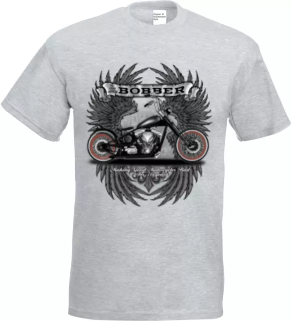 T Shirt im Ashton Biker V Twin Chopper-& Motorradmotiv Modell Bobber