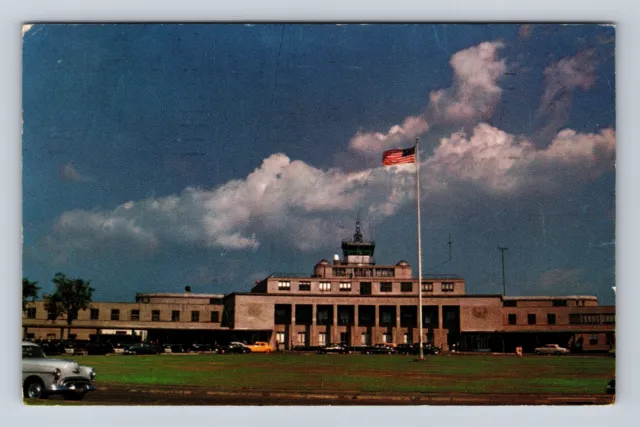 Alexandria VA-Virginia, Washington National Airport, Vintage c1960 Postcard