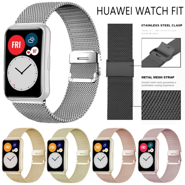 Für Huawei Watch Fit Smart Watch Ersatzband Armband Sport Fitness Atmungsaktiv 3