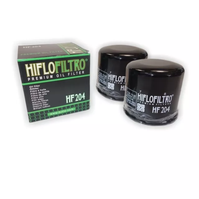 HiFlo Oil Filter Two Pack for Yamaha YFM450 Grizzly 2007 to 2014
