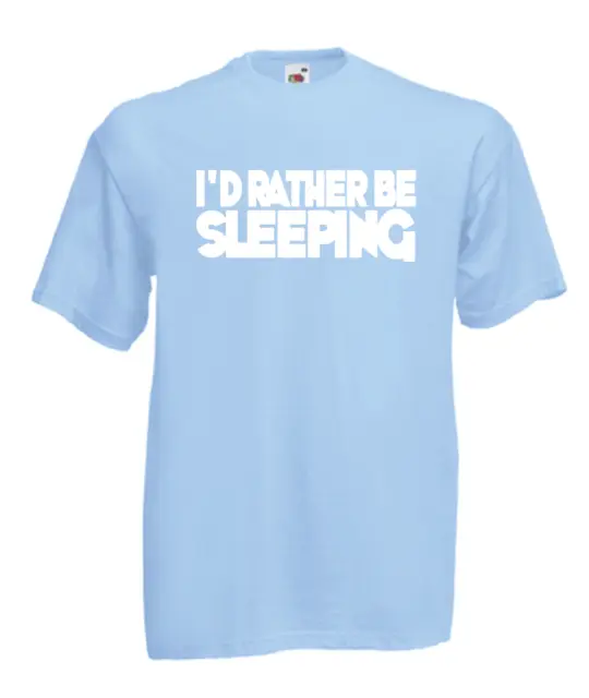 T-shirt divertente ID PIUTTOSTO BE SLEEPING Natale idea regalo uomo donna