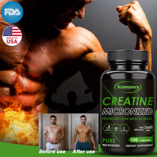 Creatine Micronized- Enhance Strength & Muscle Growth- with Creatine Monohydrate