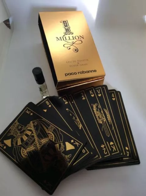 COFFRET ONE MILLION - POKER GAME - EDT 1,2 ML + Jeu de Cartes de PACO RABANNE