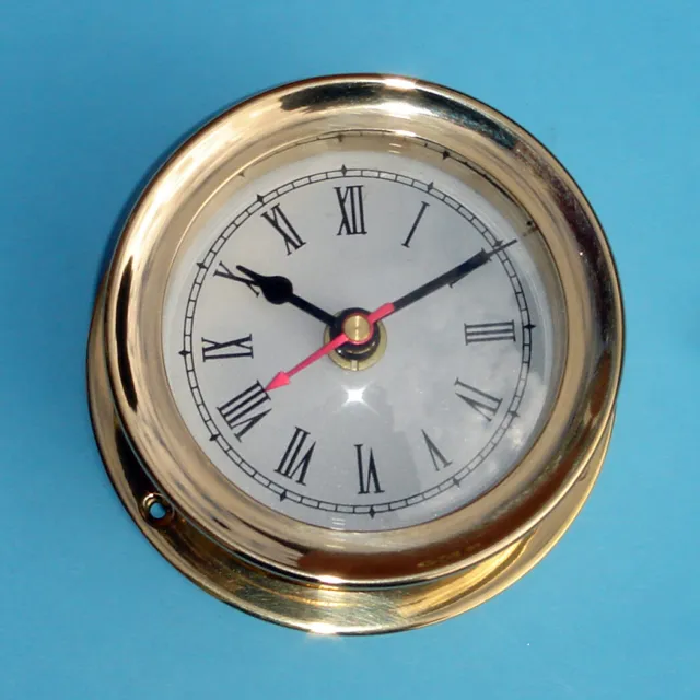Vintage Solid Brass Chelsea Seth Thomas Corsair Style Gimbal Mariner Ship Clock