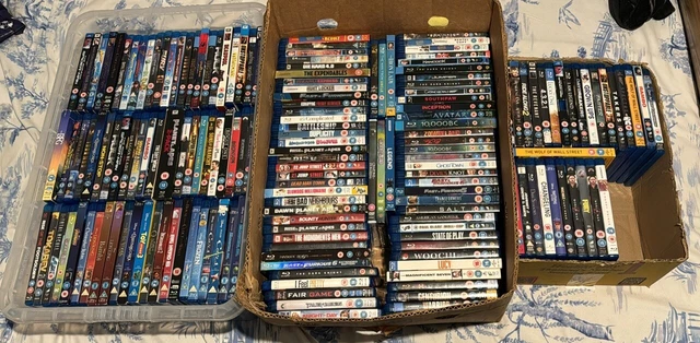 Large Blu Ray entertainment joblot bundle  160+ Titles good condition