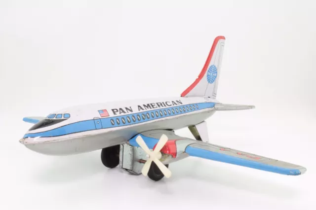 Blechspielzeug vintage toy TT Japan Pan American Pan Am Flugzeug tin plane N7530