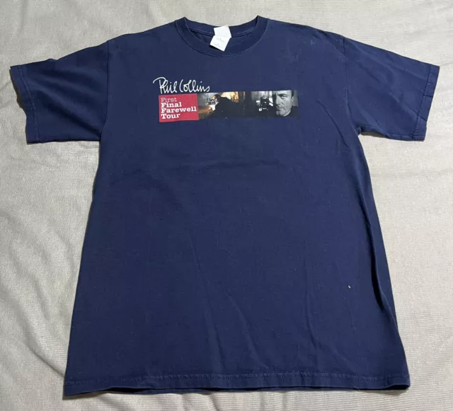 VINTAGE PHIL COLLINS First Final Farewell Tour Concert T-Shirt Size ...