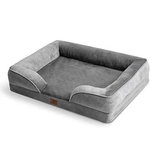 Bedsure Medium Dog Sofa Bed - Washable Orthopedic Dog Beds and Couch with