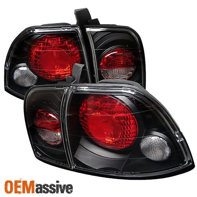 Find 98-02 ACCORD 2/4DR JDM BLACK HEADLIGHTS LAMPS LIGHTS LEFT RIGHT In - Foto 3