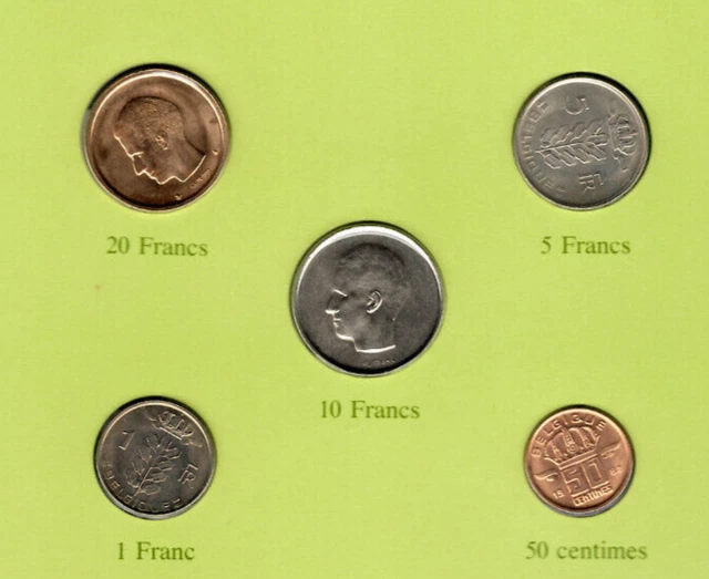 Coin Sets of All Nations Belgium 1977-1982 UNC 10 Francs 1977 3