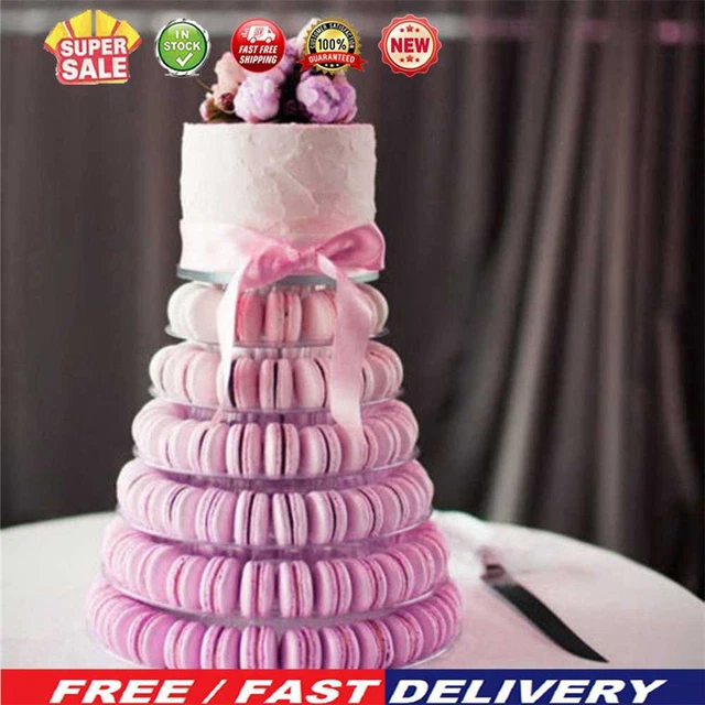 Macaron Tower Stand Herramienta Decoración Moldes para Navidad (6 Capas