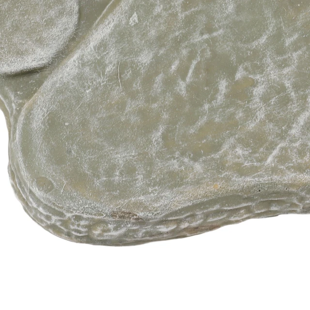 (Mossy Green)Airshi Dog Grave Marker Resin Comforting Paw Print Memorial Stone