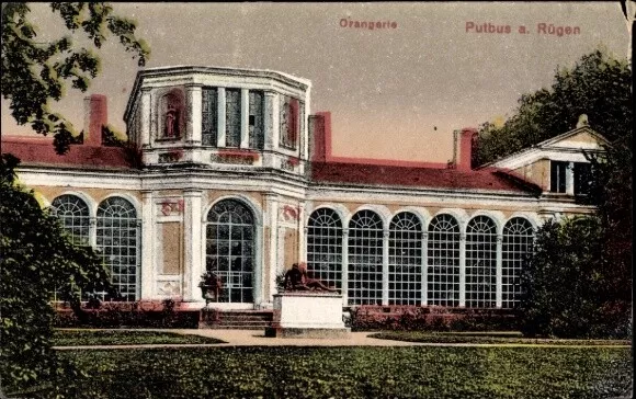 Ak Putbus auf der Insel Rügen, Orangerie - 4202828