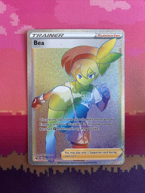 POKEMON BEA 193/185 Secret Rare Full Art Holo Vivid Voltage Card - PSA 10  100.00 - PicClick UK