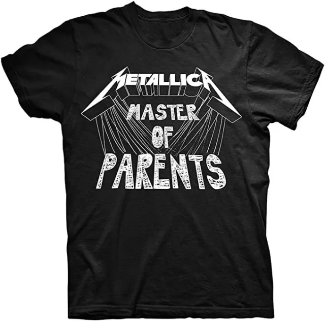 Metallica Master of Parents Child Kids Black T Shirt Metallica Boys/Girls Tee