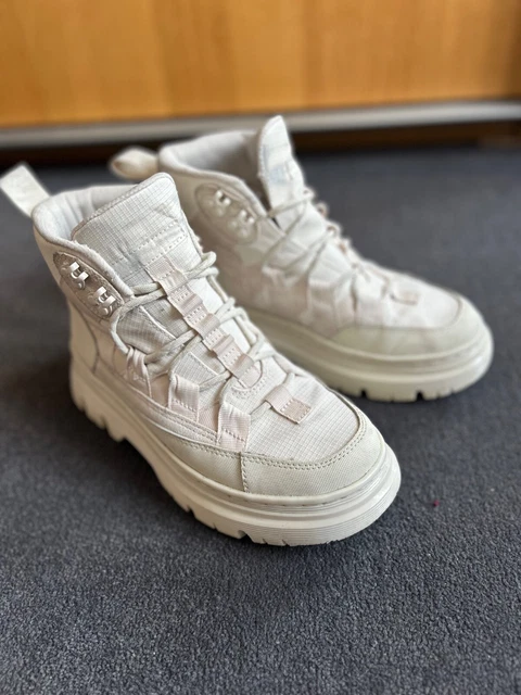 DR MARTENS BOURY Boots - Bone/Off White - Size 5 (EUR38
