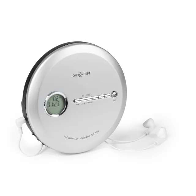 Discman Tragbarer CD Player Portabler Mobil MP3 USB Programmierbar ESP Antishock
