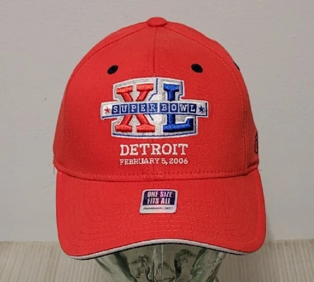 2006 Super Bowl XL 40 Pittsburgh Steelers Hat Cap Detroit  NFL Reebok