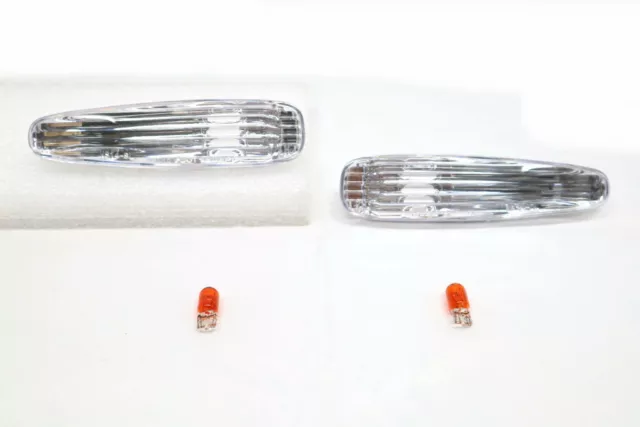 Clear Front Bumper Side Marker Light For 1995~1998 1999 NISSAN SILVIA S14 200SX