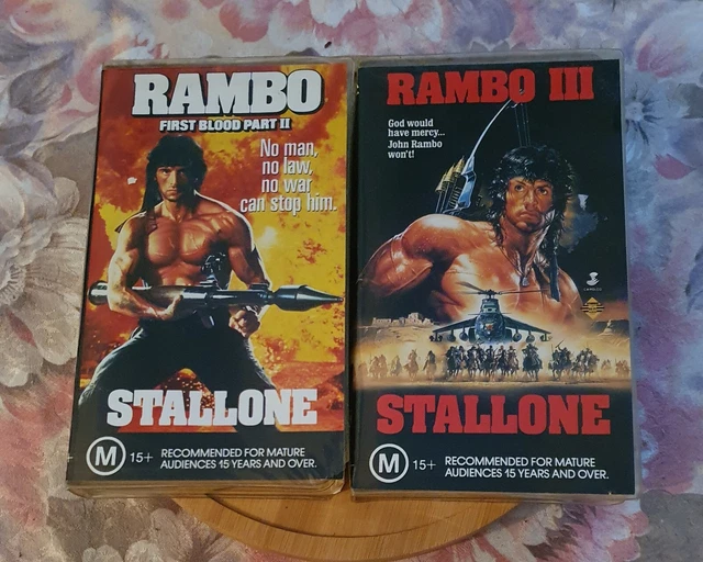RAMBO FIRST BLOOD Part 2 & 3 VHS Rambo 2 Cassette Tape Sealed £45.80 ...