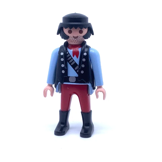 PLAYMOBIL * WESTERN * Cowboy Marchand d'Armes Favoris Noirs Gilet 3816 EUR 5,50 - PicClick FR