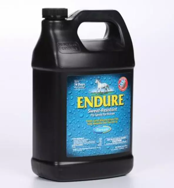 Equicare Endure Sweat Resistant Fly Spray Refill Equine Horse Insect 1 Gallon