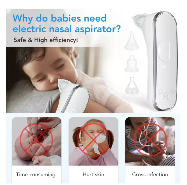 Aspirador Nasal Eléctrico Para Niños Dale La Tranquilidad A Tu Ser Amado Facil 3