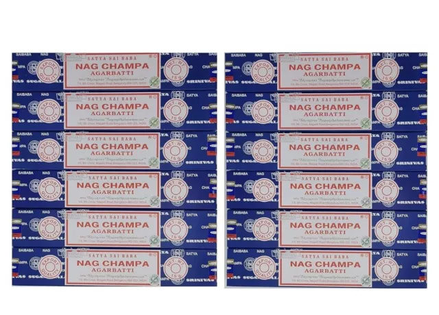 Nag Champa Agarbatti Incense Sticks Joss Insence 15-Gram Box Of 12 Packs