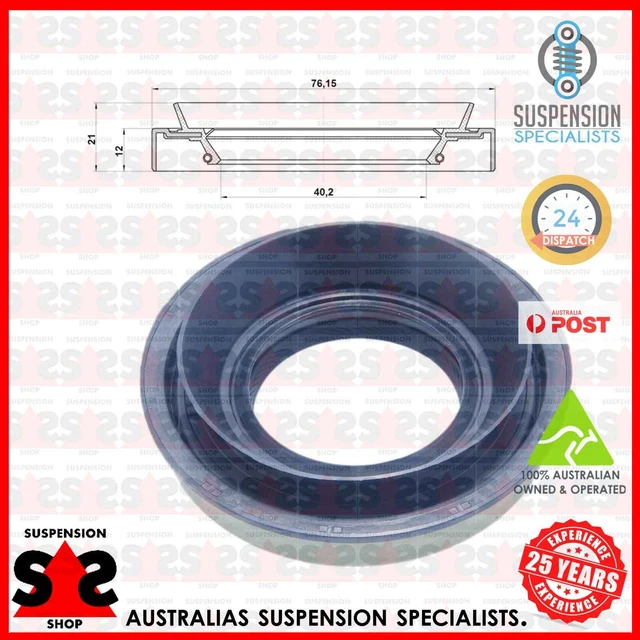 SHAFT SEAL, DRIVE Shaft Suit NISSAN Navara 2.4 4x4 NAVARA (D22) 15.81