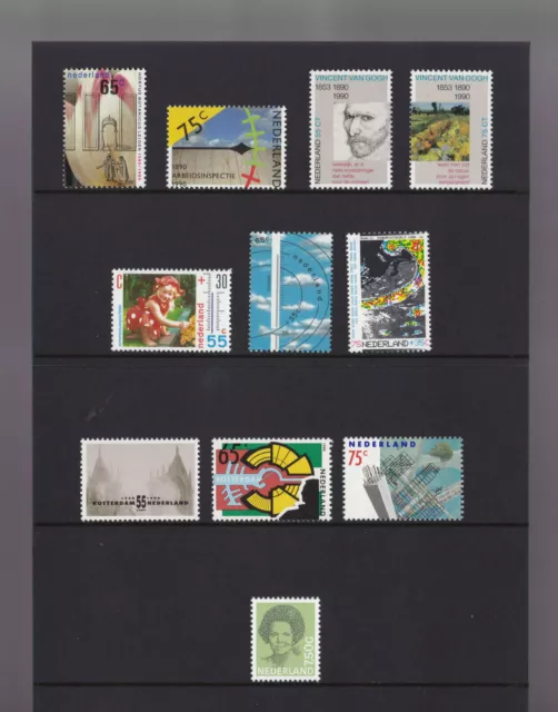 Niederlande, jaarcollectie postzegel 1990 Year Set, inkl. Heftchen,