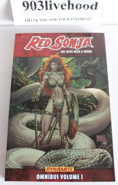Dynamite Red Sonja She Devil With Sword Omnibus Vol 1 Tpb Trade Graphic Gn Vf++