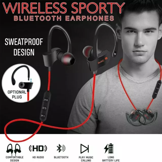 Sport sans Fil Bluetooth Casque Écouteur pour IPHONE Xiaomi Samsung LG HTC