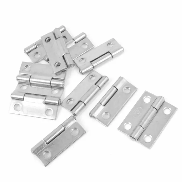 10 Pezzi Cerniera Argento Acciaio Inox Con Cerniere Per Porte 1 25,4mm